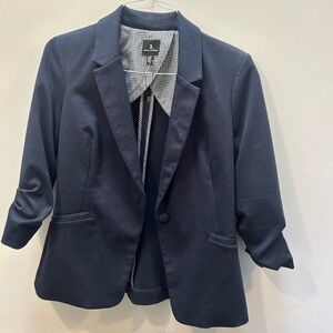 Jules & Leopold Navy Blazer Size Medium 2/3 sleeve